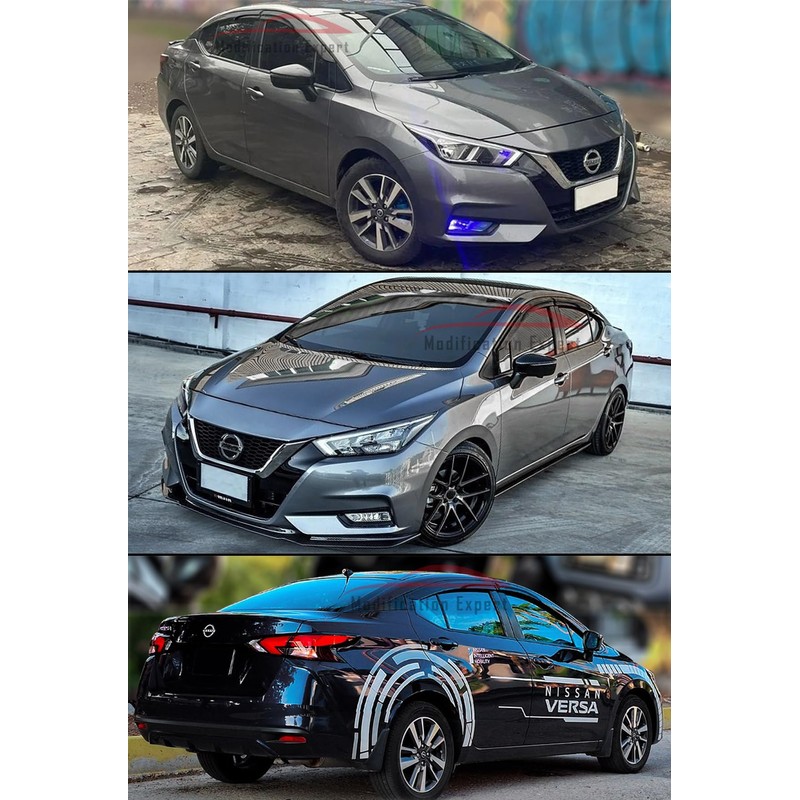 Fits for 2020-2025 Nissan Versa 3D Wavy Mugen Style Window