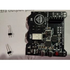 Arcadia Breadboard Power and Bypass Module Audio Input and Output Jacks