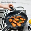 13 In Glass Lid for Frying Pan, Tempered Replacement Cover