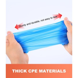 Shoe Covers Disposable – 140 Pack (70 Pairs), Roll-Pack CPE Boot Covers, Waterproof, Stretchable, Fits Up to Men’s 10 / Women’s 12, Ideal for Indoor & Outdoor Use, Easy Storage – Blue