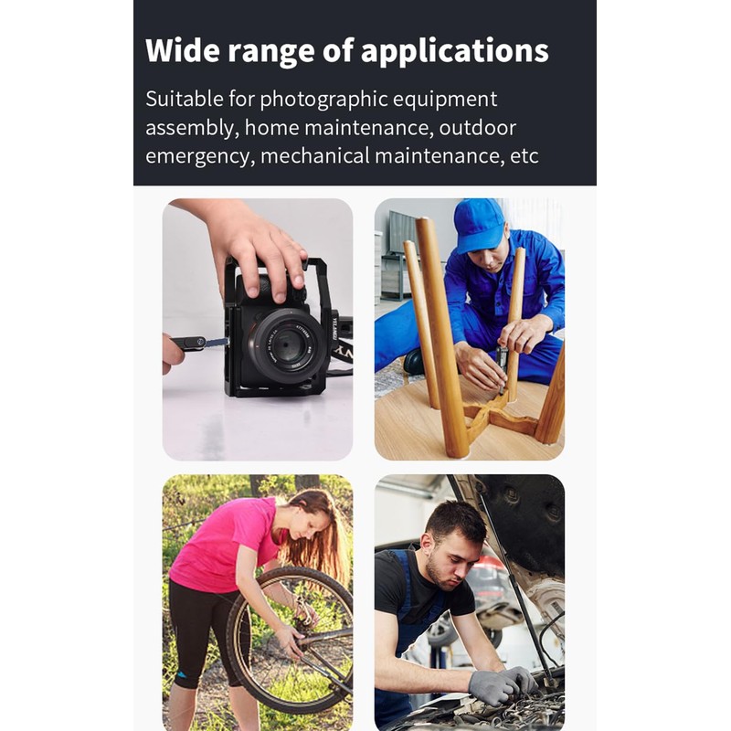 Yangers 10 in 1 Multifunctional Foldable Screwdriver Tool Kit, Camera