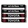 Par De Porta Placas Premium Toyota