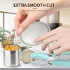 Safring Can Opener Manual, Heavy Duty Stainless Steel Smooth Edge