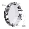 Tambourine, Handbell, Jingle Bell Double Row Metal Cymbals Drum Instrument,