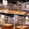 KMtilsh 3-Tier sunglass display stand Removable sunglass organizer Gold