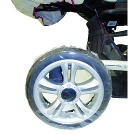 sunnybaby 10900 Wheel Protector for Pram Wheels, Tyre Protector, Protective Cover / Tyre Bags | Up to 14 Inches / 35 cm Diameter | Pack of 4 | Film | Quality: Made in Germany
