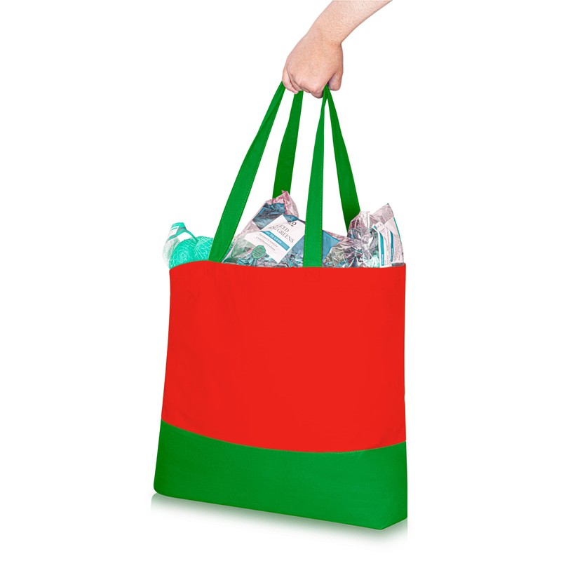 IMFAA Plain 10oz Strong Large(50X40X12) Cm Reusable Grocery Shopping, Two-Tone