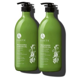 Luseta Macadamia & Argan Oil Shampoo & Conditioner Moisturize & Detangle Hair - 1×33.8oz shampoo and conditioner