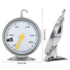 Stainless Steel Large Dial Oven Thermometer with Hooks Kitchen Stove