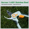 PrunePro Pruning Shears for Gardening Professional Bypass Hand Pruner Up