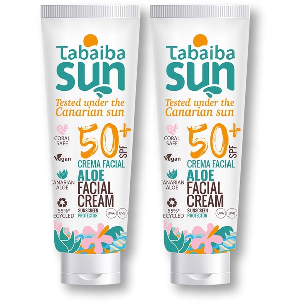 Tabaiba Sun Face Sun Cream with Aloe Vera SPF50+, 2