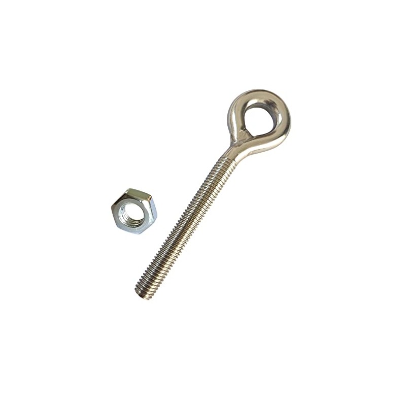 5 Sets Eye Bolt M10 Stainless Steel Rust Resistant Sturdy