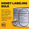 Mann Lake Nutrition Honey Labels, Self-Adhesive, Easy-to-Apply, Boost Honey Sales,