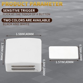3T8O 4 Pack Cabinet Door Magnets Adhesive-Magnetic Cabinet Door Catch-Closet Catches with Strong Magnetic -Cabinet Magnets -Magnet for Cabinet Door Closure-Suitable for Any Scenario (White 4 Pack)