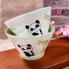 Ceramic Rice Bowls Set of 4, 5 Inch Cute Panda