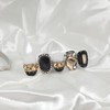 Black Golden Shadow Handmade Nail Tips - Long Stiletto /