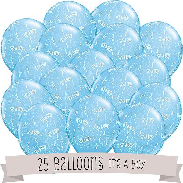 It's A Boy! - Baby Shower Balloons - 25 ct