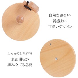 Umora Paper Holder Cute Wooden Paper Stand Roll Vertical Kitchen Storage Accessories (Deer)