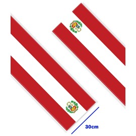 Peru Velvet Table Runner,Peruvian Flag Table Cloth Decoration,Soft Texture Tablecloth for Home Party Decor 12×72inch