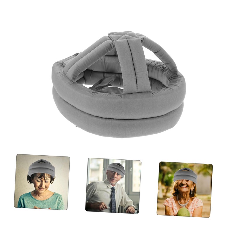Operitacx Sleep Cap for Elderly Adjustable Protective Headgear Soft Head