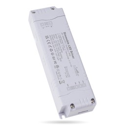 REYLAX 12V 80W Triac Dimmable LED Driver,100-130V AC To 12V DC Constant Voltage 6.67A Power Supply Transformer, No Flicker-Quiet Operation-Compatible with Lutron Leviton Dimmer-Triac & 0-10V&1-10V&PWM