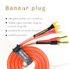 VVFLED 2 Pack 2m HiFi Speaker Wire Cable with Gold-Plated