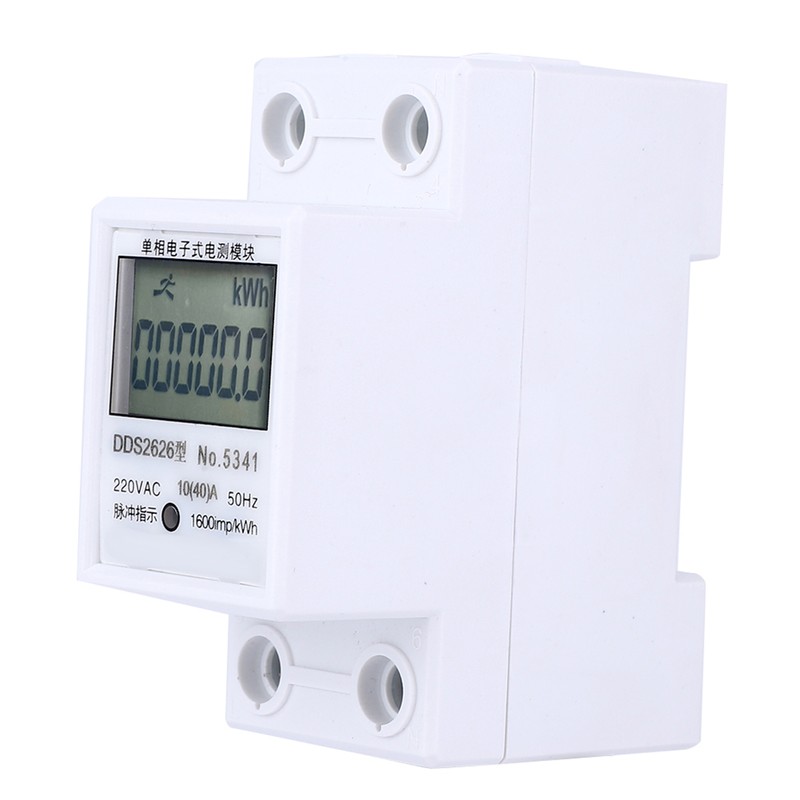 DDS2626 2P Single Phase Electronic Energy Meter LCD Display Din