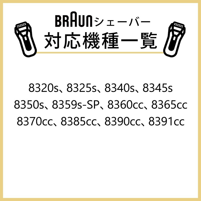 Brown Replacement Blade for Series 8 83M KZMART Compatible Silver