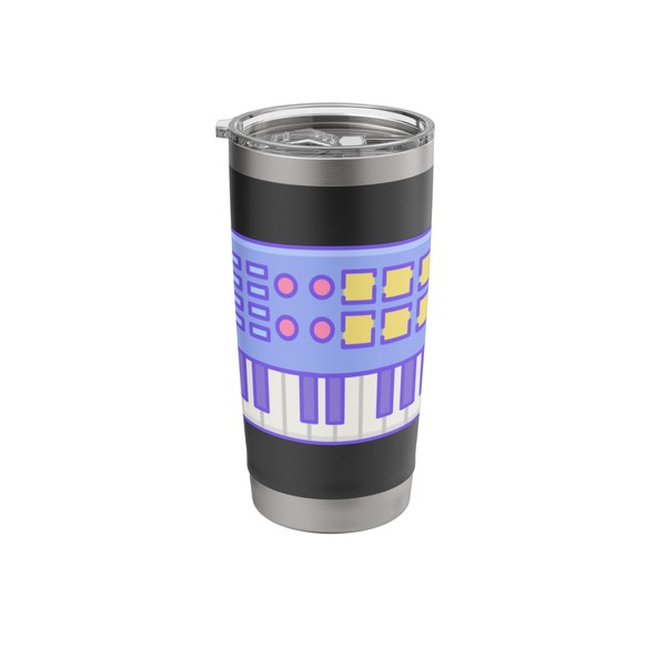 MIDI Keyboard Controller - Synthesizer Retro Stainless Steel Insulated Tumbler