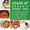 Jiva Organics Organic Arrowroot Flour (Powder) 5 Pound Bag -