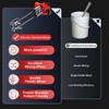 Double-Paddle Electric Cement Mixer, 2300W Handheld Electric Concrete Mixer, Portable