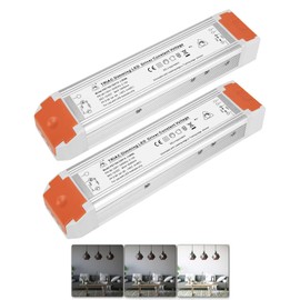 120 Watts 12V 10A Dimmable LED Driver Dimming LED Power Supply 110V to 12V DC led Transformer 12v dimmable (2 Pack)