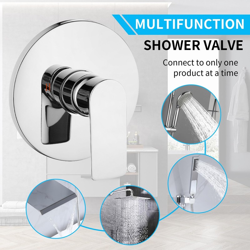 Taplong Single-Function Shower Valve Handle Trim Kit Polished Chrome