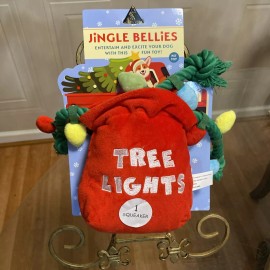 Jmle. jingle all the way Dog Toy  Tree alights 11”