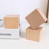 Small Wooden Cubes, 105 Pcs 20mm/0.78 Inch Wooden Blocks for