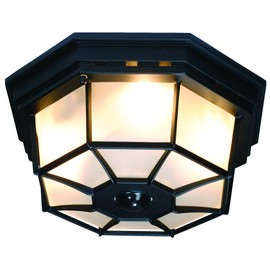 Heath Zenith HZ-4300-BK Ceiling Motion Light, Black