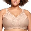 Full Figure Plus Size MagicLift Minimizer Bra Wirefree #1003