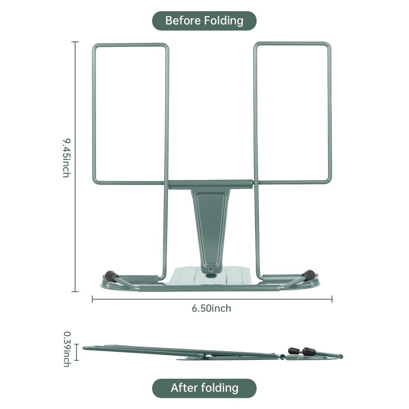 Honagu Book Stand for Reading, Adjustable Reading Rest Book Holder,