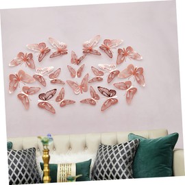 LALAFINA 36pcs Butterfly Wall Stickers Hollow Butterfly Decals for Home Office Shop Decor Elegant Design Wall Art