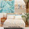 Cmfshape Blue Coastal Queen Size Comforter Set 7 Pieces,Starfish Printed