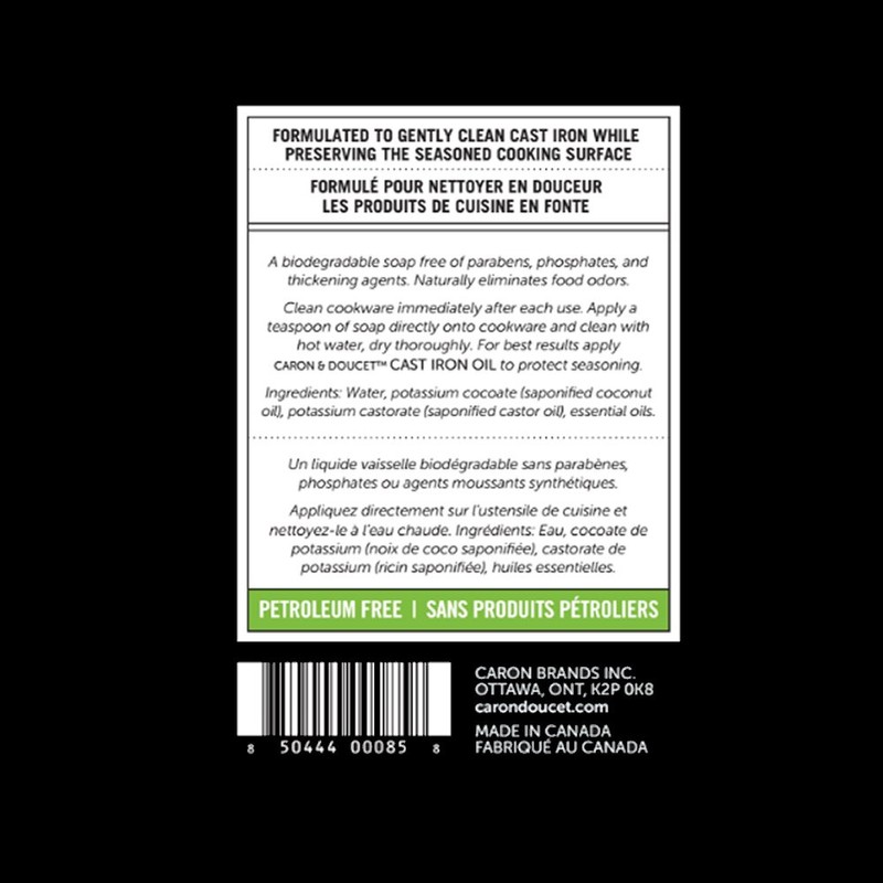 CARON & DOUCET - Cast Iron Cleaning Soap | 100%