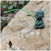 livelyfish Mini Fishing Boy Statue Fisherman Figurine for Fairy Garden