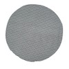 Round Tablecloth, 47/59 in Cotton Linen Fabric Circular Table Cover