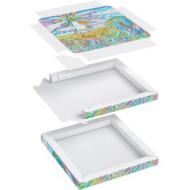 ARTEZA Adult Coloring Book, Ocean Illustrations, 30 Sheets, 12.1x13.5 Inches DIY Coloring Pages Fold into 8x8 Inches Frames, 215 lb Paper