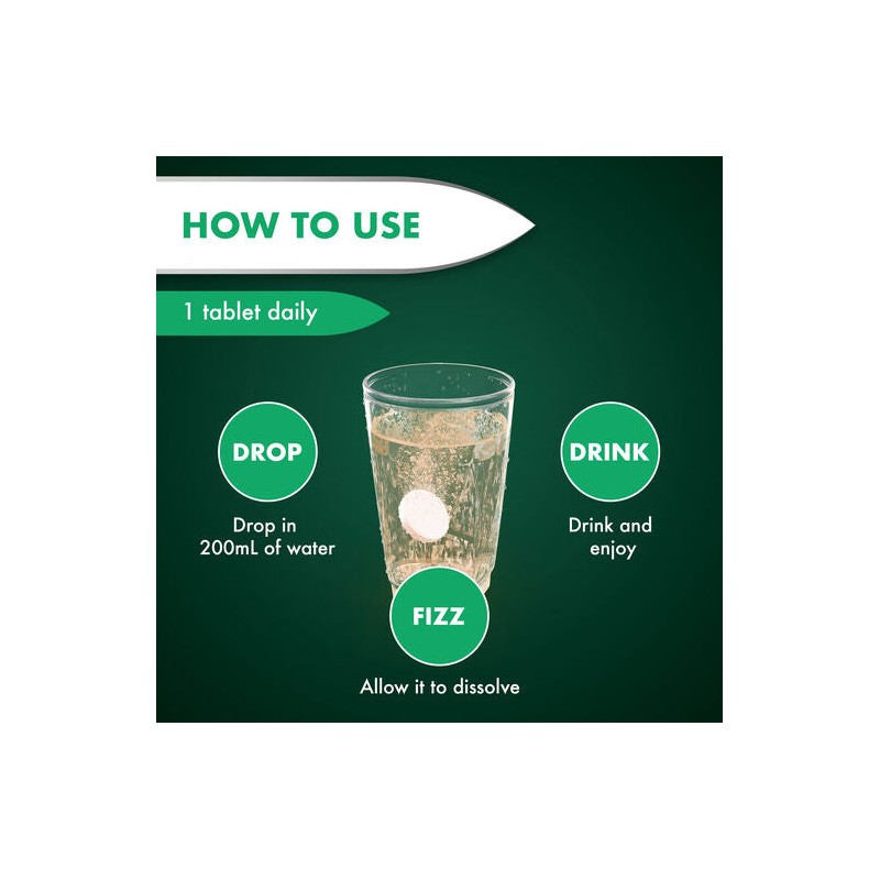 Nature's Own Magnesium + Energy Effervescent 20 Tablets
