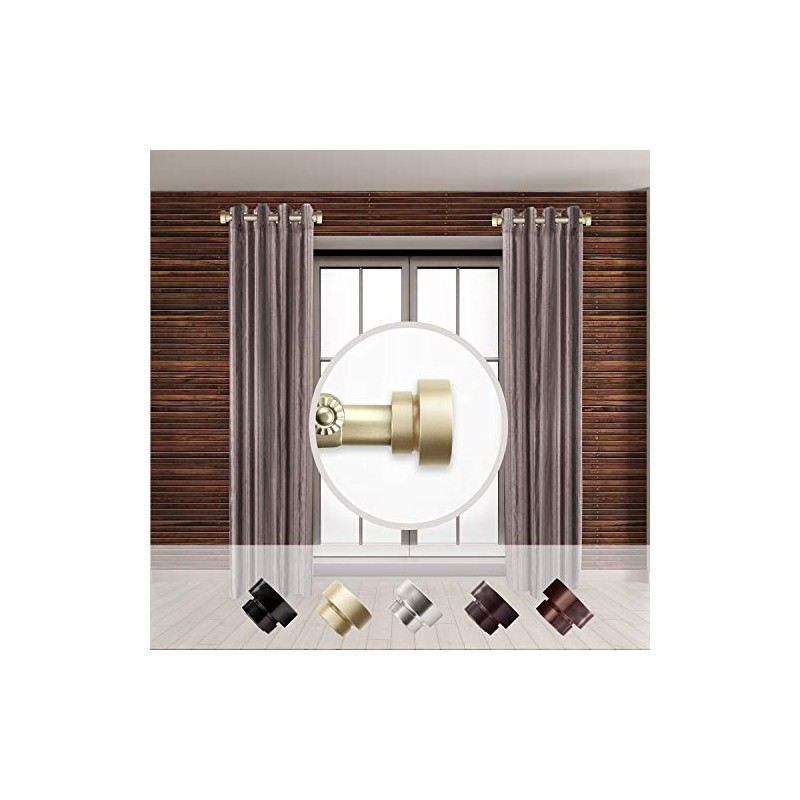 Rod Desyne - SIDE100-3 1" Side Curtain Rod, 12-20 inch