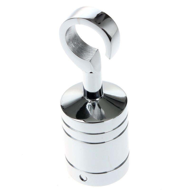 24mm Chrome Decking Rope Hook End & Plate Rope Post