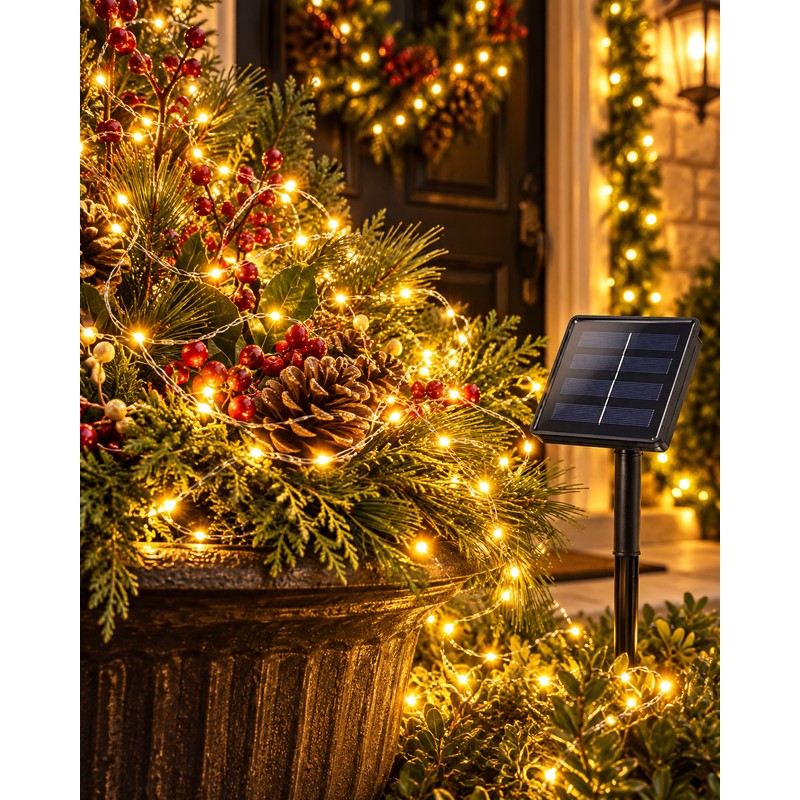Solar String Lights for Outdoor Garden & Patio Decor –