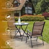 Tangkula Set of 2 Outdoor Patio Chair Space Saving Stackable