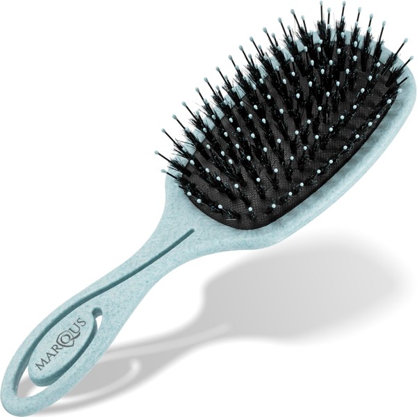 MarQus - Hair Brush with Boar Bristles - Paddle Brush for Any Hair Type with Even More Bristles - Hair Brush without Pulling